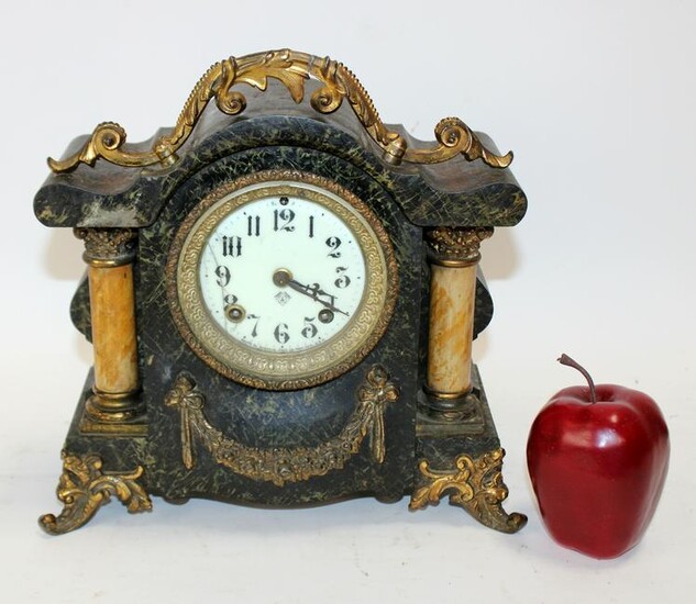 Antique Ansonia cast iron mantel clock