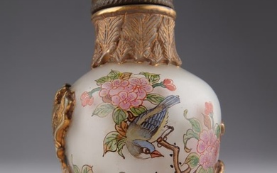 Antique Chinese Peking Glass Snuff Bottle Qianlong