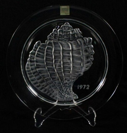 Antique Lalique Collector Plate" Coquillage