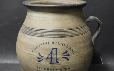 Antique Number 4 Stoneware Crock