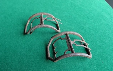 Antique set of buckles found (2) - Iron (cast/wrought) - 18th century