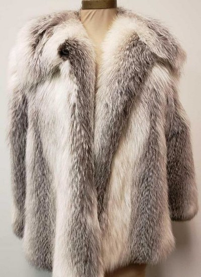 Arctic Marble Fox Fur Coat