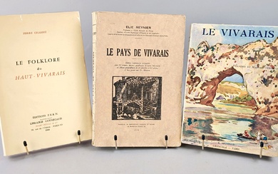 [Ardèche]. Lot de 3 ouvrages sur le Vivarais: 1/... - Lot 25 - Richard Maison de ventes