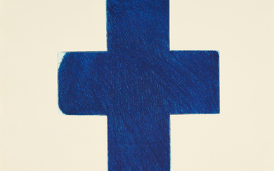 Arnulf Rainer | Blaues Kreuz