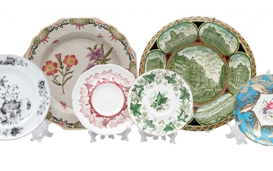 Assorted Fine Bone Porcelain Dishes Including Staffordshire And More.
