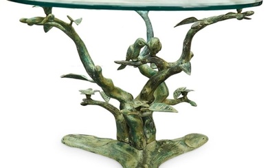 Attr. To Willy Daro (Belgian, B. 20th C.) Love Birds Side Table