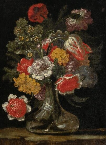 Attributed to Juan de Arellano Flowers in a Glass Vase