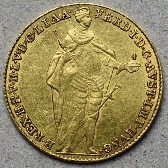 Austria - Hungary - 1 Dukat 1843 Kremnitz Ferdinand I - Gold