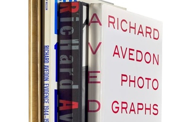 Avedon, Richard Sammlung von vier Publikationen, davon eine mit handschriftlicher Widmung.