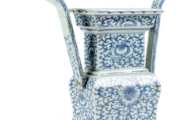 BLUE AND WHITE 'DING' CENSER QING DYNASTY, JIAQING