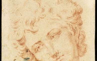 BOLOGNESE ARTIST, 18th CENTURY Study for a boy's head Red...