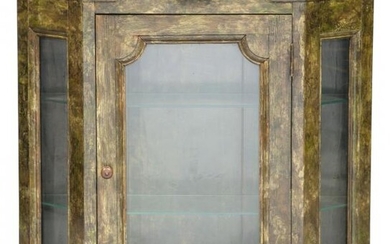 Baroque Style Painted Wood Hanging Cupboard
