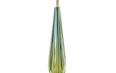 Barovier & Toso Murano Aventurine Glass Lamp
