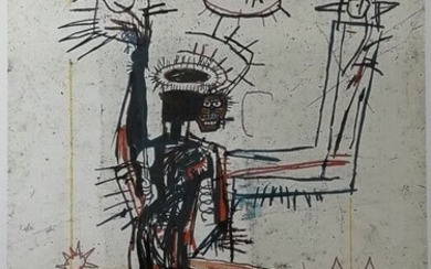 Basquiat Jean Michel ( 1960 - 1988) d'après.Untitled. Sérigraphie en couleurs numérotée 23 /100. Tirage...