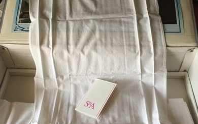 Bedspread, Napkin, Sheet, Tablecloth, Towel (19) - Cotton, Silk - Late 20th century