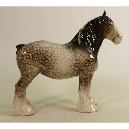Beswick Rocking Horse grey shire horse 818