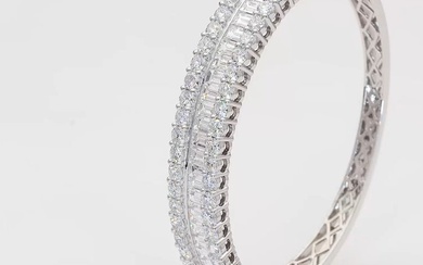 Bracelet - 18 kt. White gold - 8.47 tw. Diamond (Lab-grown)