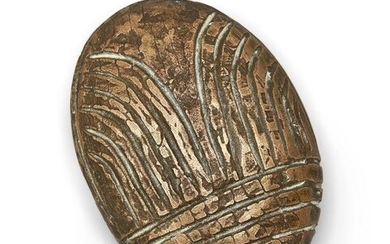 Breon O¬•Casey, British 1928-2011 - Men Bygham, 2008; bronze, signed with initials 'BOC XXI', H3 x W6.8 x D4.6 cm (ARR) Note: the artist created this work for the British Art Medal Society and was featured in their journal 'The Medal', no 54...