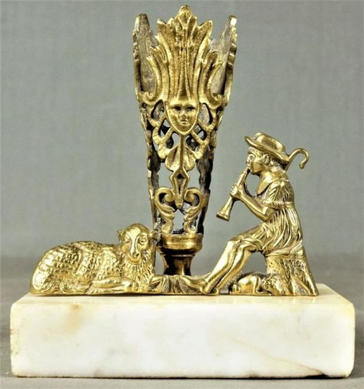 Bronze And Onyx Desk Piece