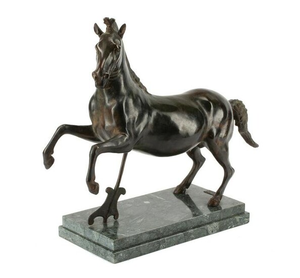 Bronze Figure of a Prancing Horse
