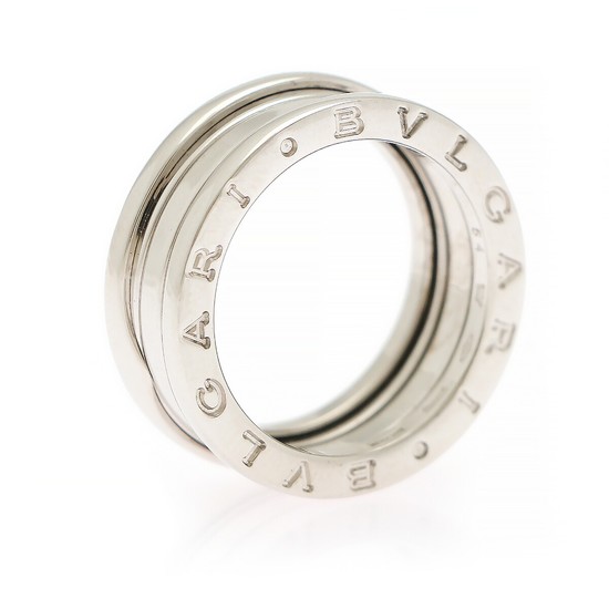 Bulgari: A “B.Zero1” ring of 18k white gold. Size 54.