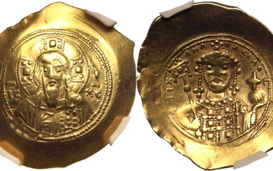 Byzantine Empire Michael VII 'Ducas' AD 1071-1078 AV Histamenon Nomisma NGC Ch VF Strike: 5/5 Surface: 2/5, edge crimps