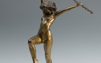 CAMILLE ALAPHILIPPE (Tours, 1874-Algeria, 1934). "Ballerina". Bronze. Signed on the bottom.