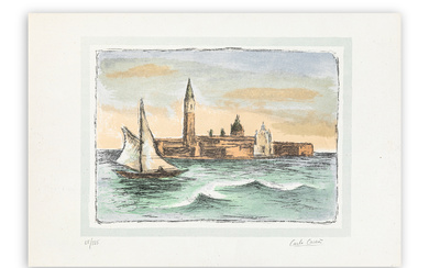 CARLO CARRÀ (1881-1966) - Venezia, San Giorgio, 1961