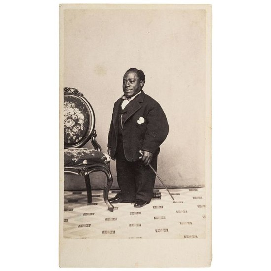 CDV Japanese Tommy with Cane, ca 1866