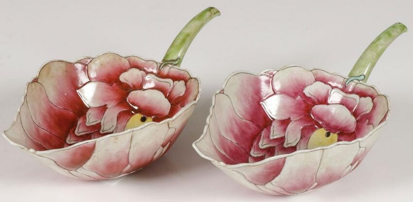 CHINESE PORCELAIN LOTUS CUPS