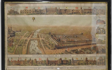 CHROMOLITHOGRAPHY by JE. Goossens from the Panorama of...