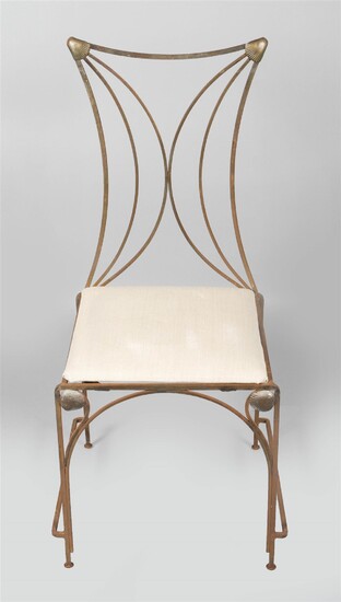 CONTEMPORARY IRON SIDE CHAIR