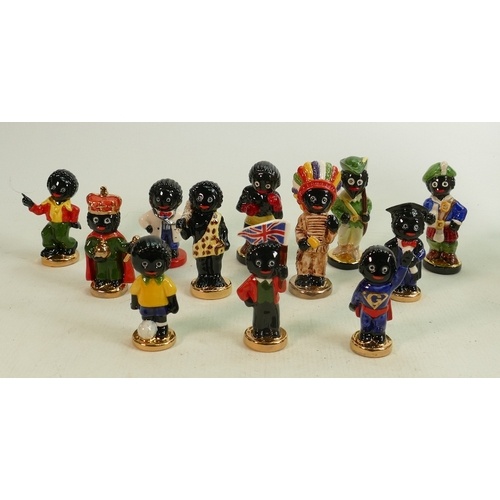 Carltonware trial & limited edition Golly figures: 11 indivi...