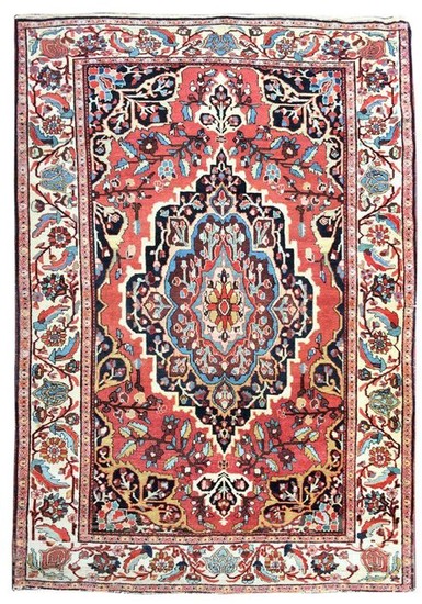 Carpet, Rug, Farahan extra fine - Rug - 190 cm - 137 cm - Wool on Cotton - Second half 19th century