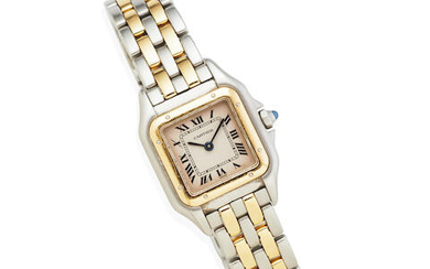 Cartier: Gold & Stainless 'Panthère' Wristwatch