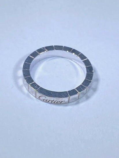 Cartier Maillon Panthere 18k White Gold 1 Row Band Ring