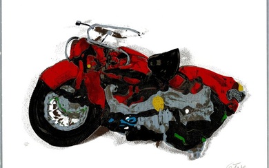 César Baldaccini (1921-1998) - Compression de moto