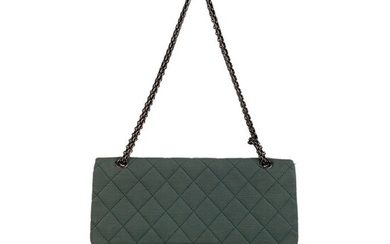 Chanel - Green Reissue 2.55 Flap Classic 227 in Jersey Shoulder bag