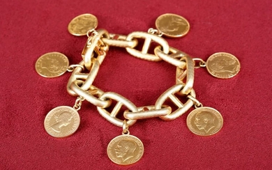 Charm's navy mesh bracelet