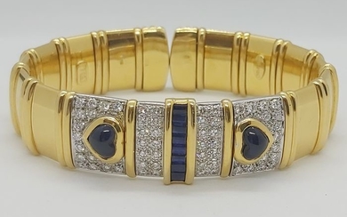 Chimento - 18 kt. White gold, Yellow gold - Bracelet - 2.90 ct Diamond - Diamonds, Sapphires