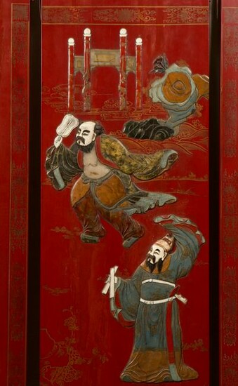 Chinese Early 6 Panel Dressing Room Screen