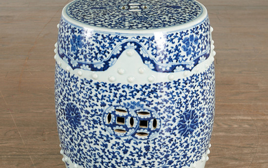 Chinese blue and white garden seat
