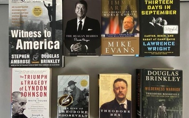 Collection of books signed by U.S. Historians / Presidential biographies