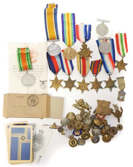 Collection of medals and badges