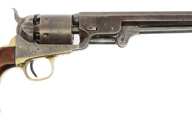 Colt Navy .36 percussion revolver, serial number 137295 matching throughout,...