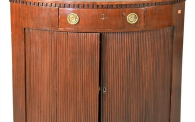 Continental Mahogany Corner Cabinet, having one drawer