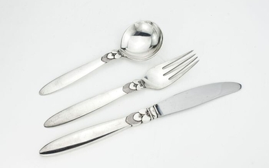 Cutlery set, Christening Set (3) - .925 silver - Georg Jensen - Denmark - Circa 1940