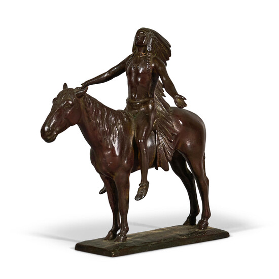Cyrus Edwin Dallin (American, 1861-1944) Appeal to the Great Spirit height 8 3/4 in. (22.5 cm) (including base)