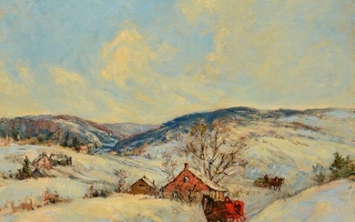 DES CLAYES, Berthe (1877-1968) "Winter afternoon...