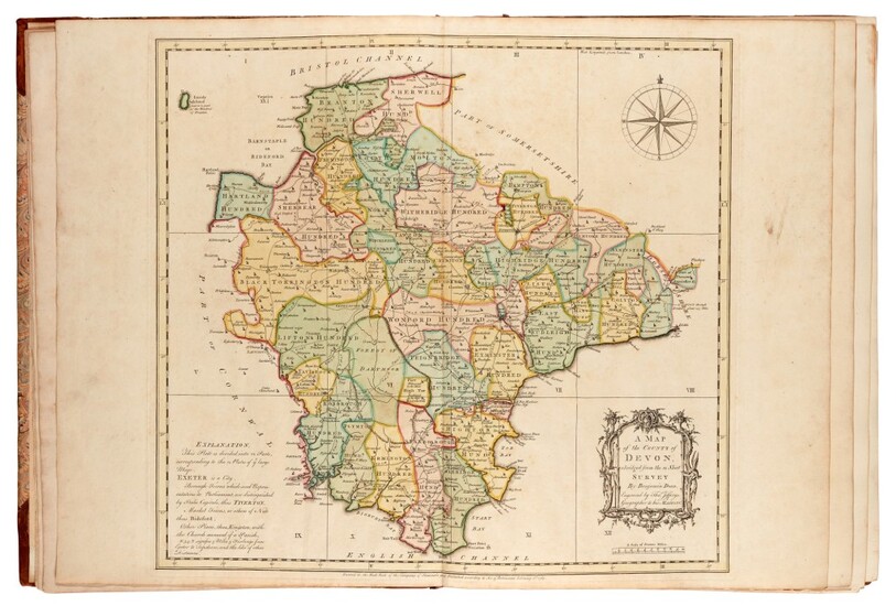 DONN | A map of the county of Devon, 1765